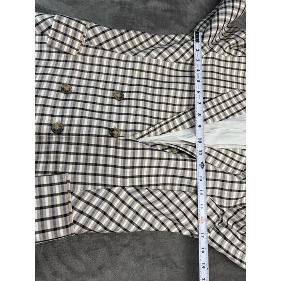 NWOT EXPRESS X NEGIN MIRSALEHI MIXED PLAID BOYFRIEND BLAZER JACKET SMALL - Picture 9 of 14